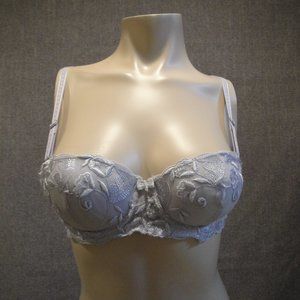 Spade demi bra 38A pink/purple 3-way strap